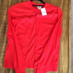 JCrew Factory Coral Cardigan